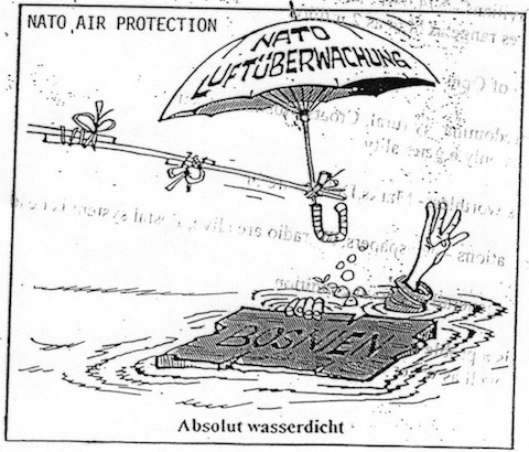 NATO air protection: Absolutely watertight.