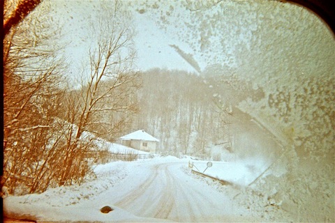 Convoy lead vehicle in Bosnia.