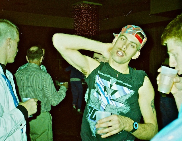Todd Inman, Ft. Bragg deployment party, January, 1991