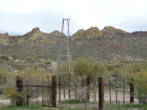 The windmill at First Water Ranch.