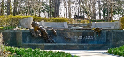 The Kahlil Gibran memorial.