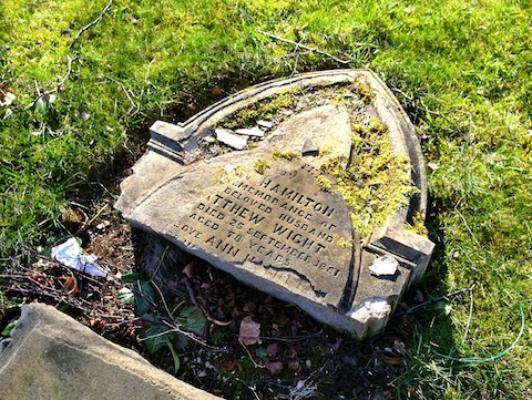 Many of the graves have fallen into disrepair over the centuries.