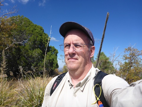 Me on the summit of the appropriately named Bald Mountain.