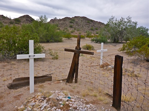 All that's left of the Shawmut ghost town is the cemetery. None of the graves have names.