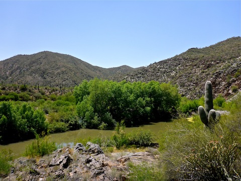 I needed Evel Knievel's Skycycle to get across the Agua Fria River.