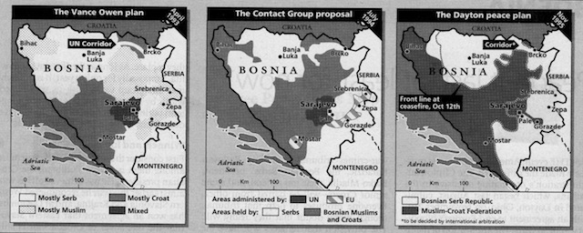 Vance-Owen Plan, Contact Group Proposal & Dayton Peace Plan