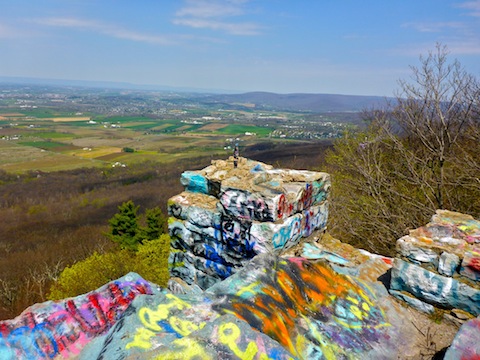 Looking northeast from High Rock, towards Pennsylvania.