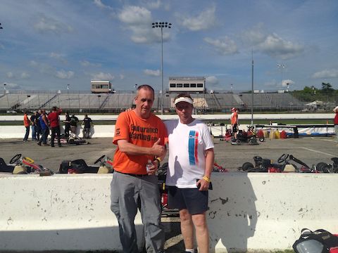 Post-race photo op at Stafford Motor Speedway.