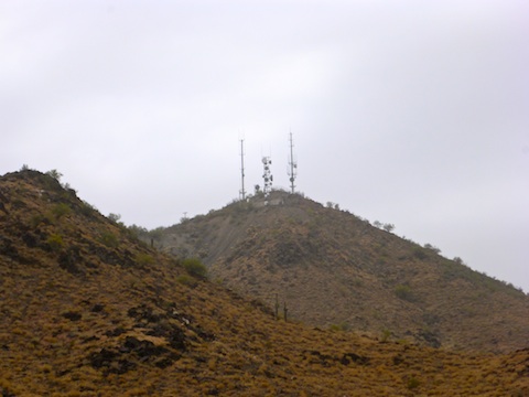 The antenna farm on top of North Mountain.