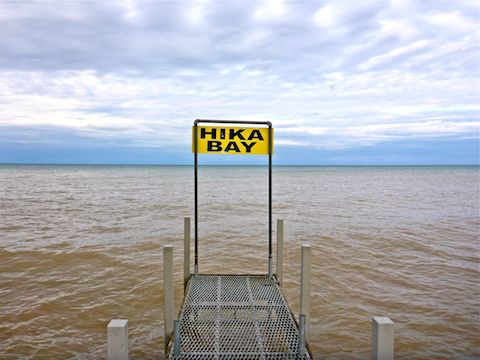 Hika Bay, on Lake Michigan, in Cleveland, Wisconsin.