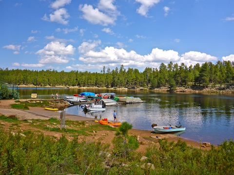 The Woods Canyon Lake "marina".