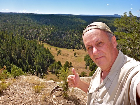 Atop Fisher Point, looking south towards Mormon Mountain.