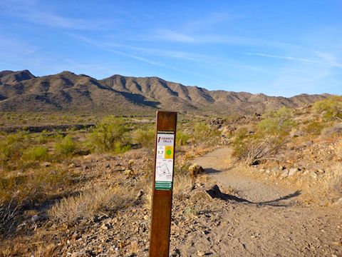 Looking west from the intersection of Turnbuckle Trail and Granite Falls Trail. Just follow the copious detailed trail signs.