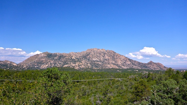 Looking across Granite Basin towards Granite Mountain.