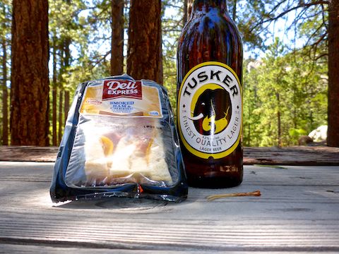 Murderwich and a hiking beer.