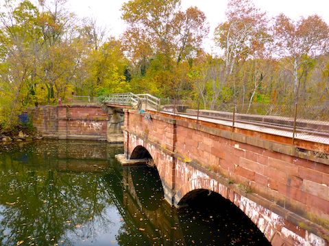 Seneca Creek Aquduct. (Aqueducts allowed canal boats to float across a river without interfering with the river's flow.)