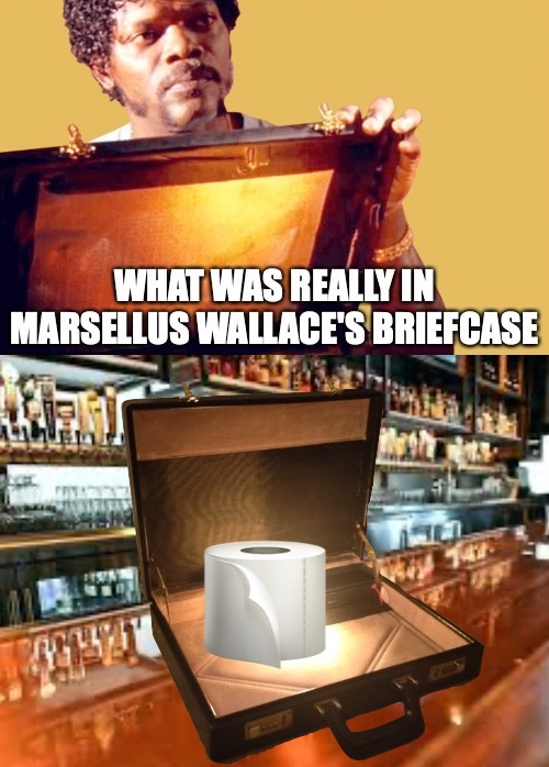 What was really in Marsellus Wallace's briefcase: Coronavirus toilet paper.