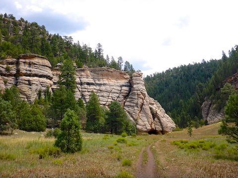 Fisher Point marks the junction of Sandys Canyon, Walnut Canyon, Fay Canyon and Skunk Canyon.