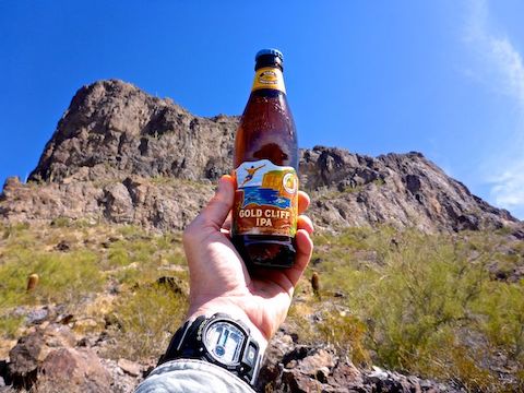 Picacho Peak State Park recommends hikers bring at least two liters of fluids. Does that include hiking beer?
