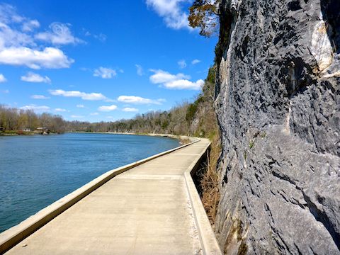 The concrete path along Big Slackwater was my favorite part of the C&O Canal segment between Snyder's Landing and McMahon's Mill.