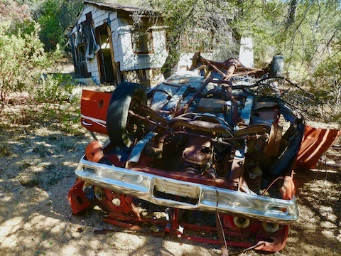 It's amazing how inaccessible some of the places are in Arizona where I find wrecked vehicles.