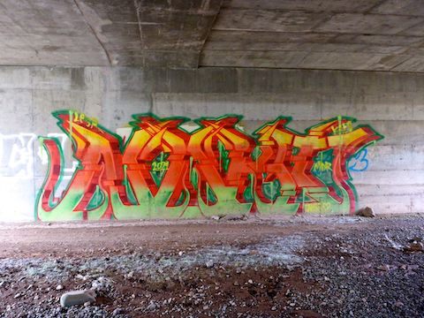 Graffiti under I-17. This was the only decent piece.