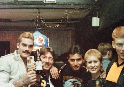 50th Signal Battalion guys at a Molly Hatchet club show in Fayetteville (12/83). The only one I remember is on the left: Joey Provenzano, who was deliberatetly getting Article 15s, so he would get kicked out of the Army, and could fulfill his goal of working in a grocery store produce department. I'm not joking.