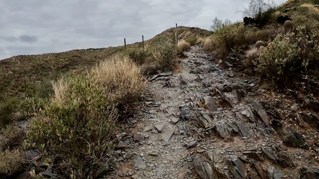 Signs warned about "fragile terrain” which will be there LONG after I am dust. (GoPro Screen Cap)
