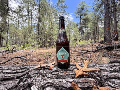 Taking a hiking beer break on FR 9362T. Bit overwhelming at 8.5% abv.