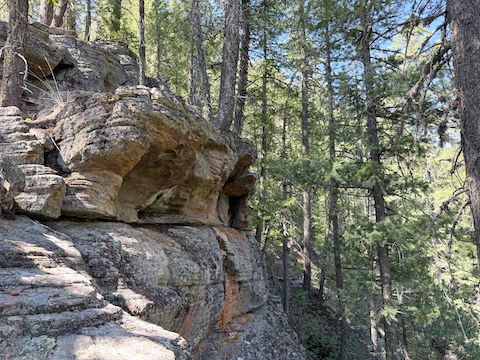 Trying to find a way down to Merritt Draw.