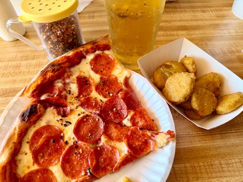 With fried pickles and Michelob Ultra. A nice little town on the Gila River, Kearny is an Arizona Trail "Gateway Community". More hiking food.