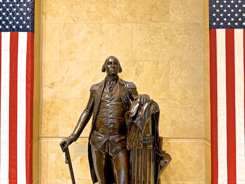 "No wish in my retirement can exceed that of seeing our country happy; and I can entertain no doubt of its being so, if all of us act the part of good citizens." -- George Washington to the Citizens of Alexandria, Virginia, March 22. 1797