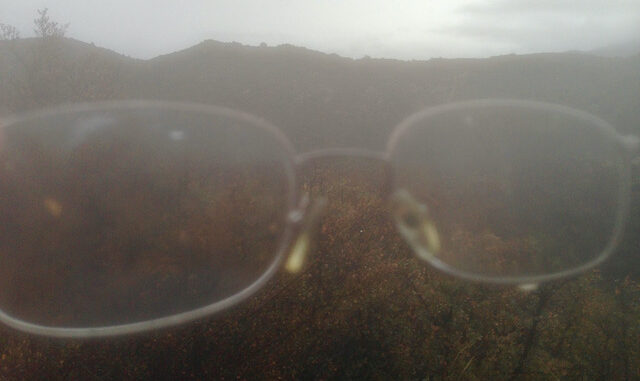 The next time I would have glasses this fogged would be wearing a mask during the Chinese Lung AIDs in 2020.