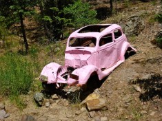 Walker's famous Pink Car.