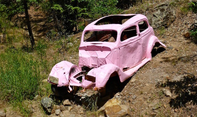 Walker's famous Pink Car.