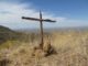 Simple wooden cross, overlooking Congress, on AZ-89, not far from the Granite Mountain Hotshots Memorial State Park.