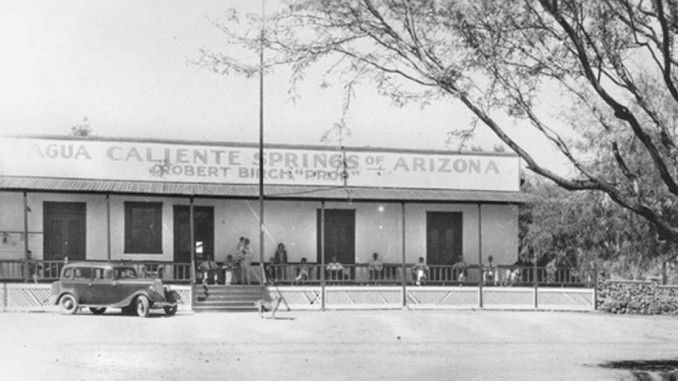 Agua Caliente hot springs & hotel, c. 1934.