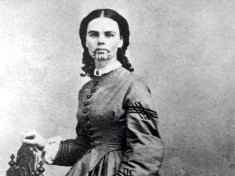 Olive Oatman, with Mohave tribal tattoo.