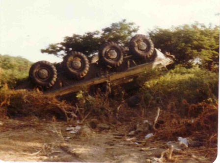 Wrecked BTR-60