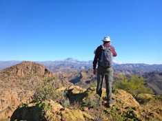 Looking at fourth summit of Little Four Peaks.