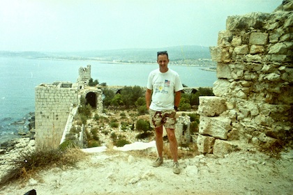 Me standing on the battlements.