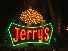 Restored Jerry's neon sign.
