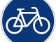 Blue Bike Sign