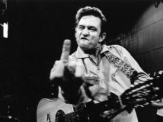 Johnny Cash Middle Finger