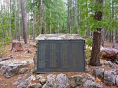 The Battle of Big Dry Wash memorial on Battleground Ridge, above East Clear Creek.