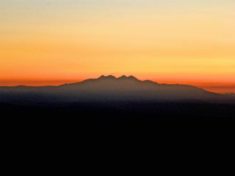 Four Peaks at sunrise.