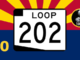 Loop 202 South Mountain Freeway Sign Arizona Flag #10