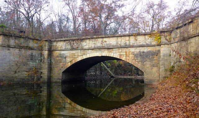 I sunk up to my knees in mud getting this photo of Fifteen Mile Creek Aqueduct.