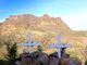 Looking across Forest Road 4 and Telegraph Canyon, towards Picketpost Mountain.