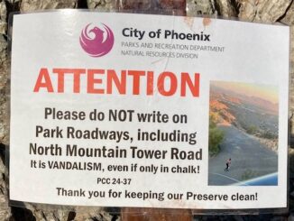 North Mountain anti-graffiti sign